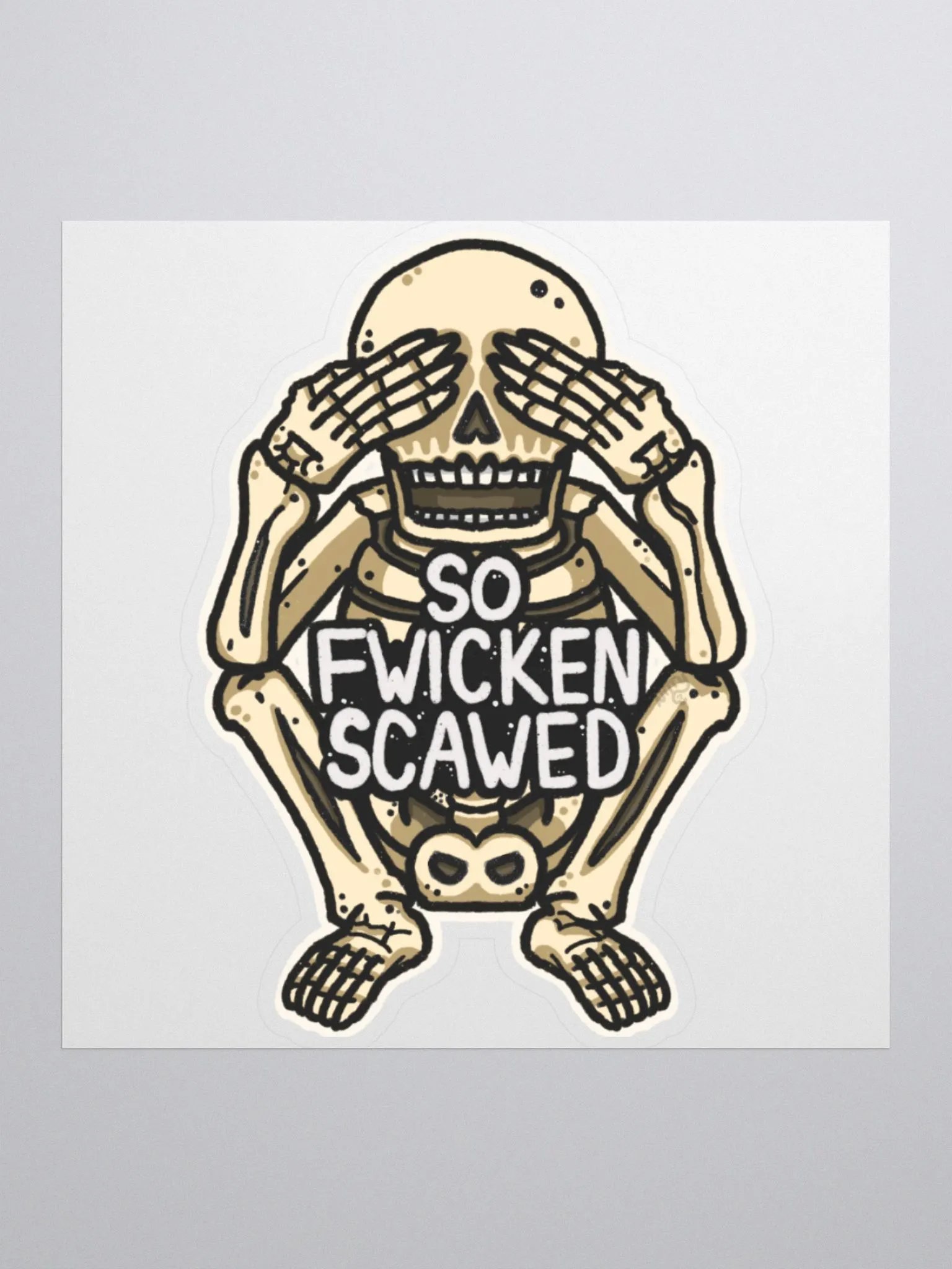 So Fwicken Scawed Sticker product image (1)