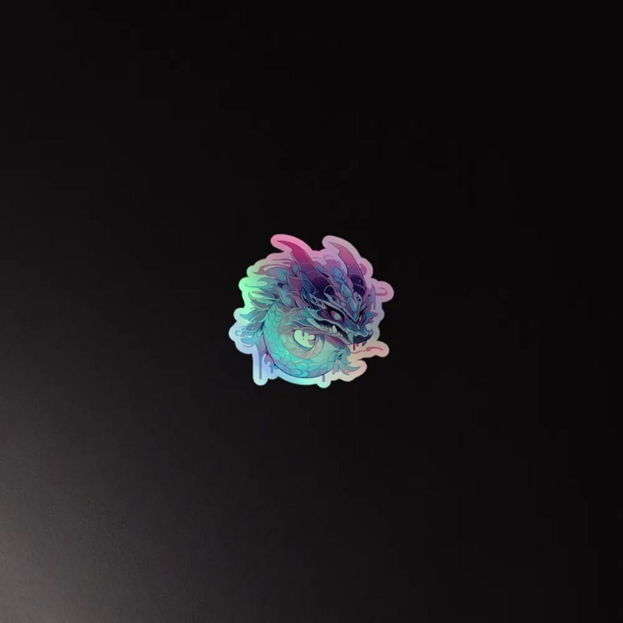 Mystical Dragon Kiss-Cut Holographic Sticker Sheet product image (2)