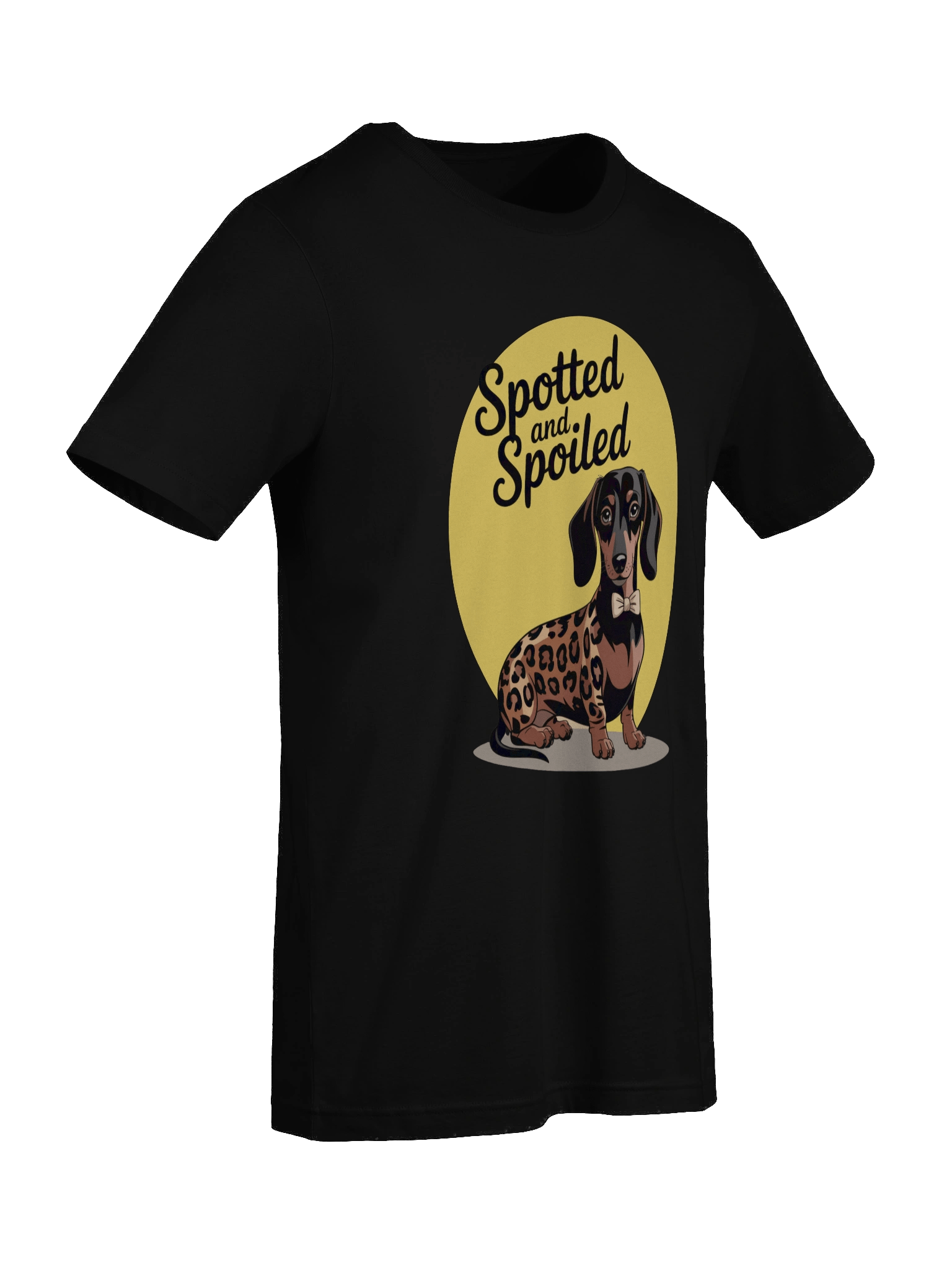 "Spotted and Spoiled" Leopard Print Dachshund T-Shirt – Cute & Funny Dog Lover Tee product image (9)