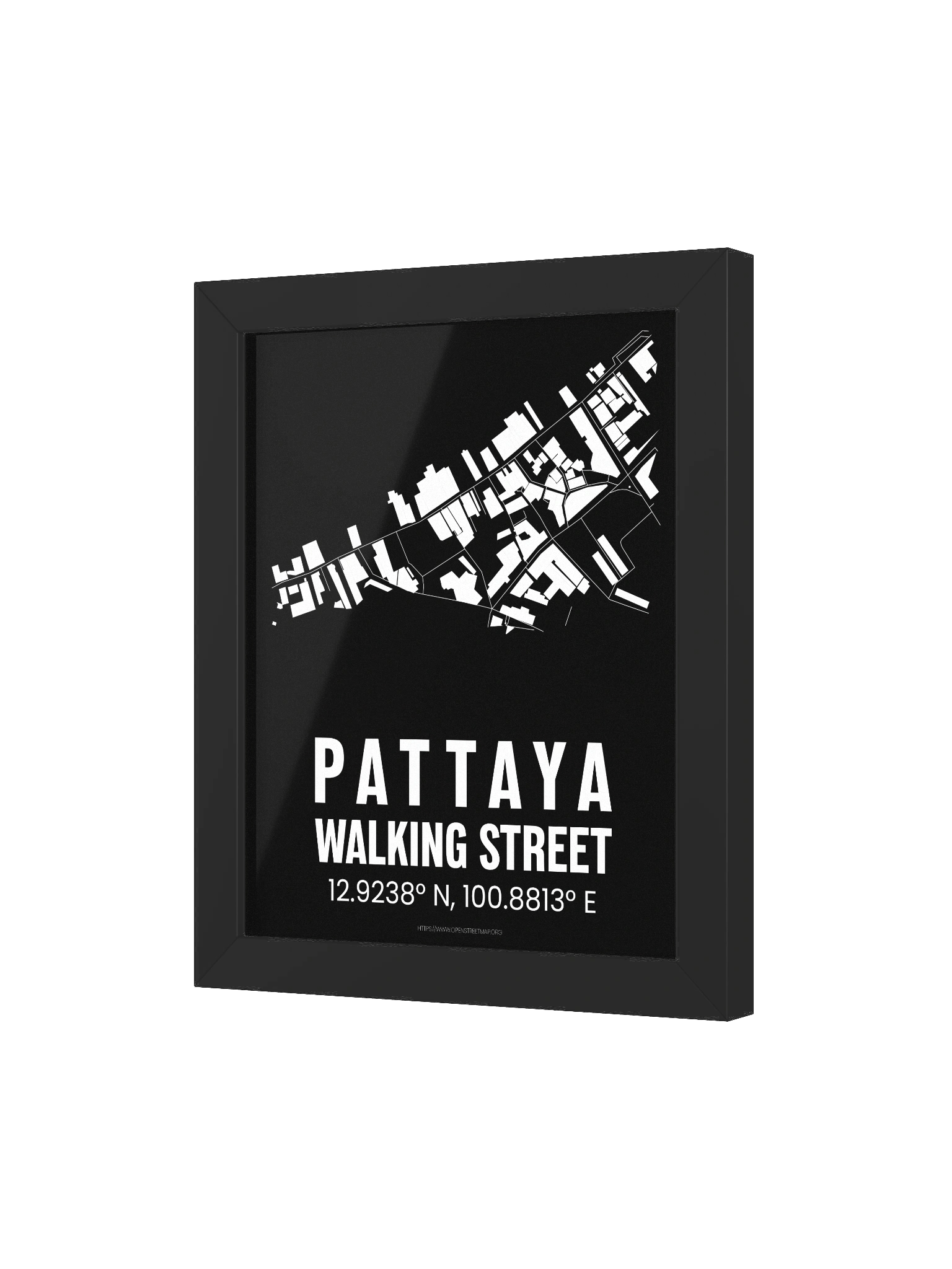 Pattaya Walking Street Map Black product image (3)