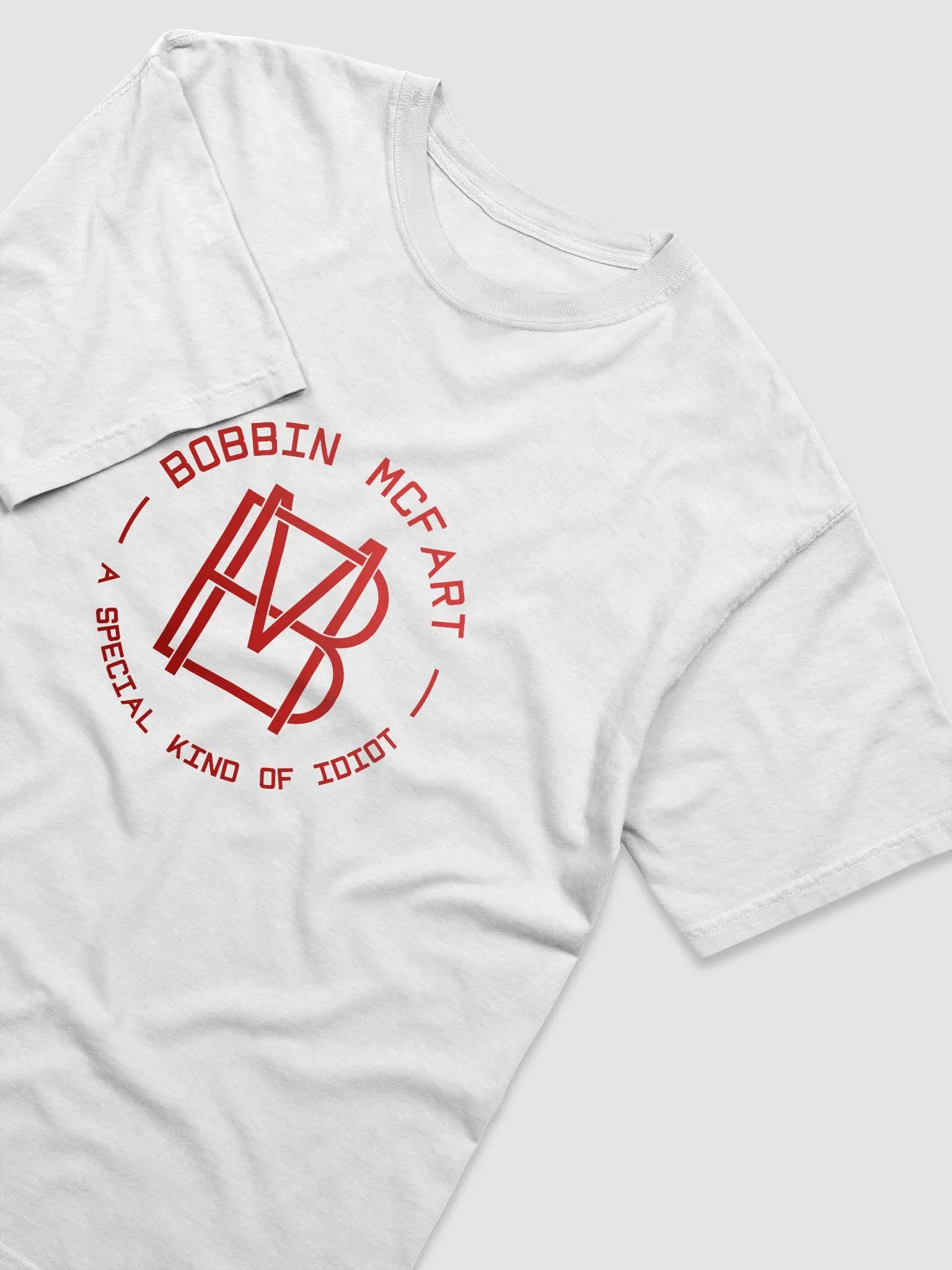 Bobbin McFart *Special* Red Logo T-shirt (black text) product image (3)