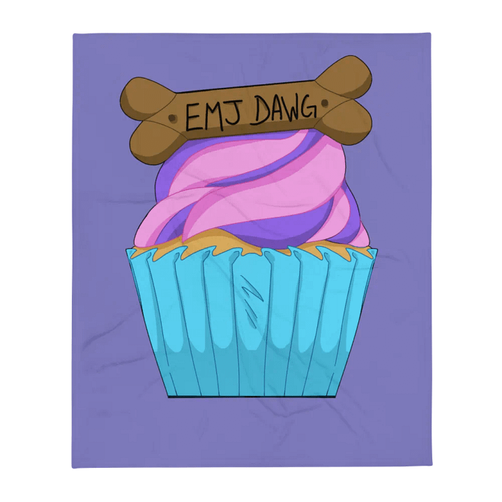 EmJDawg Cupcake Comfy Cozy Blanket (Purple) product image (1)