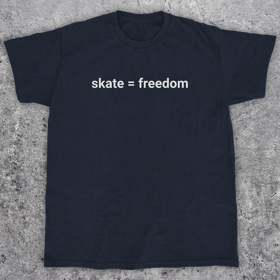 Skate = freedom, Skateboarding t-shirt, Unisex product image (1)