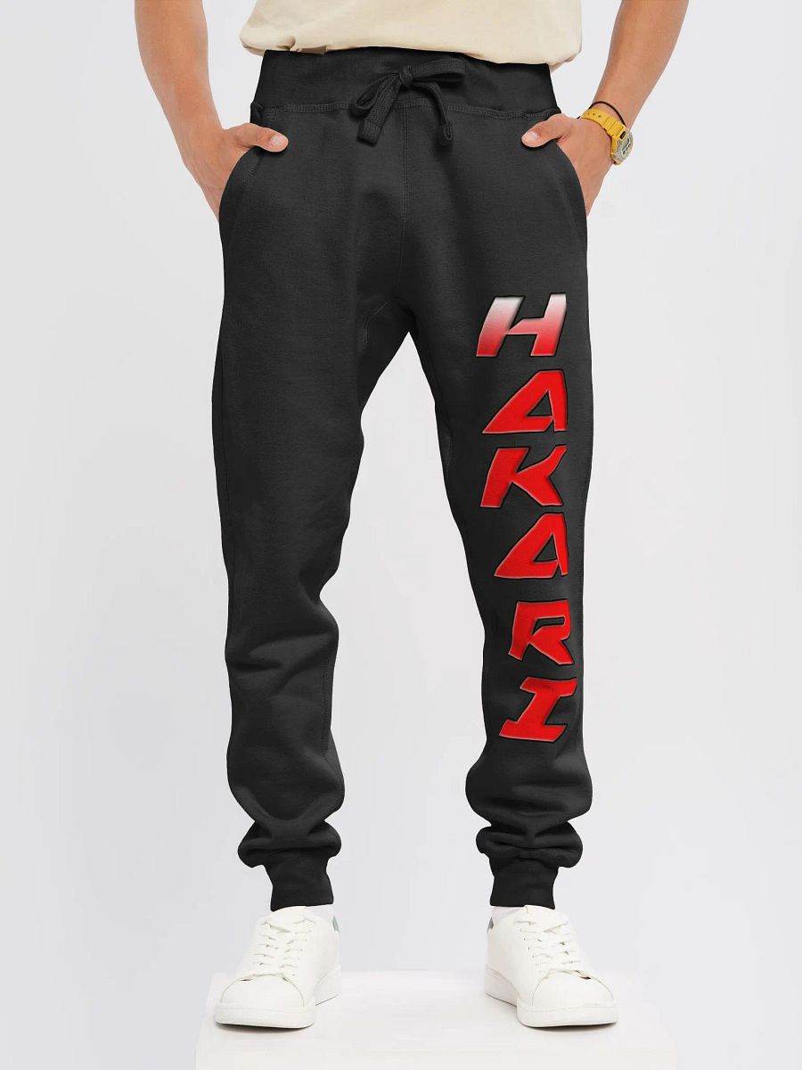 Mens Black and Red Joggers product image (2)