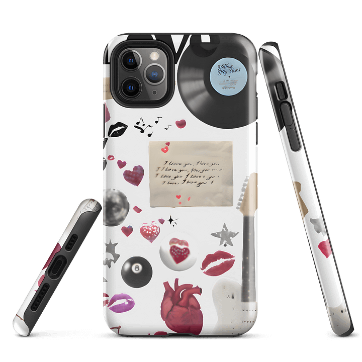 Love Collage iPhone® Tough Case Music, Romance & Retro Vibes For Apple Phones product image (1)
