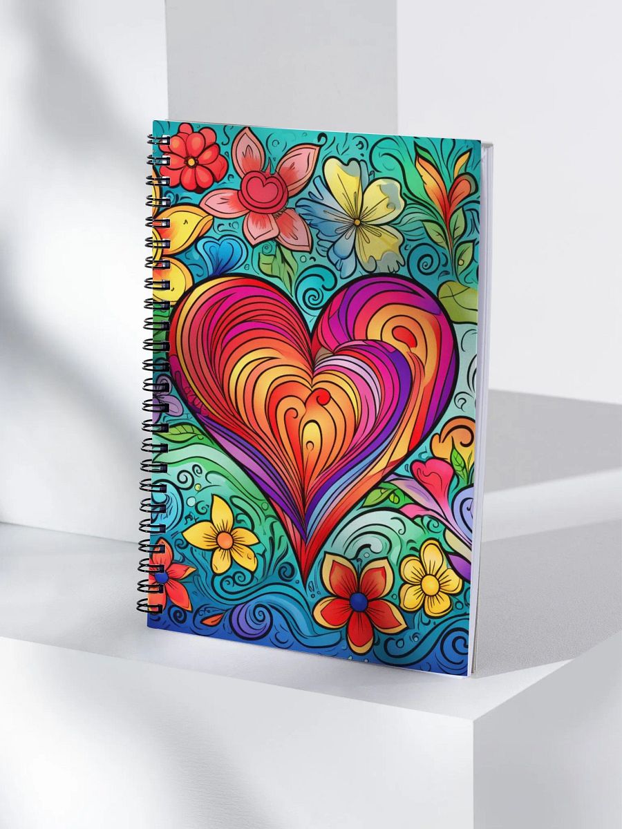 Rainbow of Colors Heart Notebook product image (3)