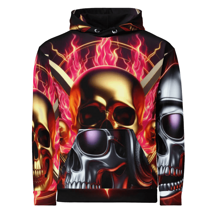 Reign of Fire - Unisex Skull Hoodie #39 product image (1)