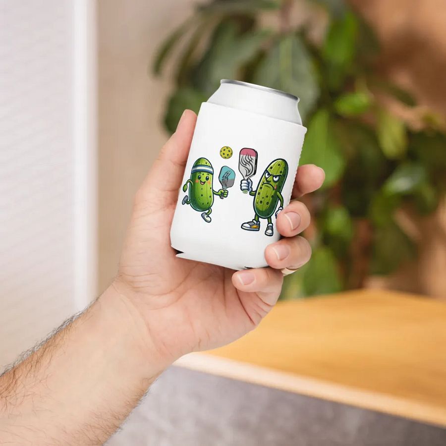 Pickleball Battle Pickle Party Can Cooler product image (5)