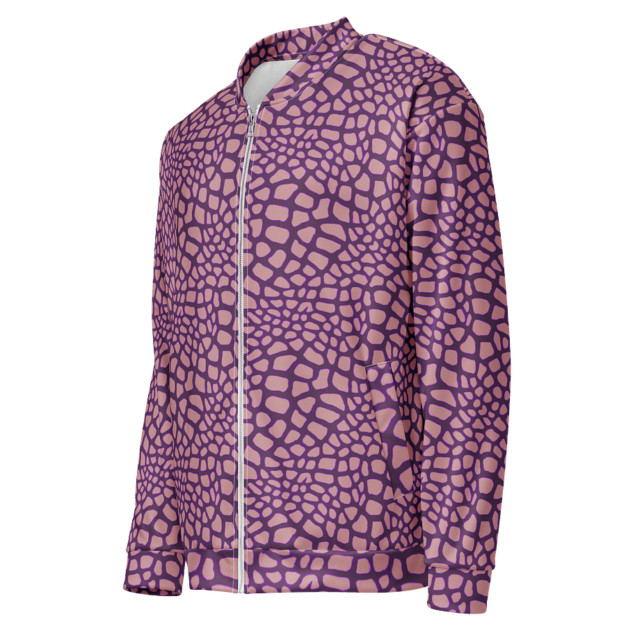 Yellow Pink Leaves Bomber Jacket product image (3)