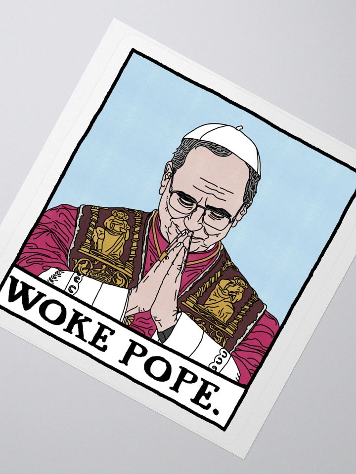 Woke Pope Sticker product image (2)