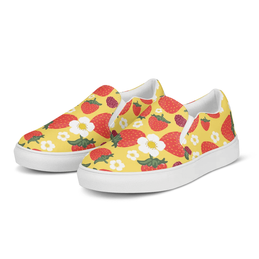 Strawberry Field and Blossom Slip-On Canvas Shoes product image (5)