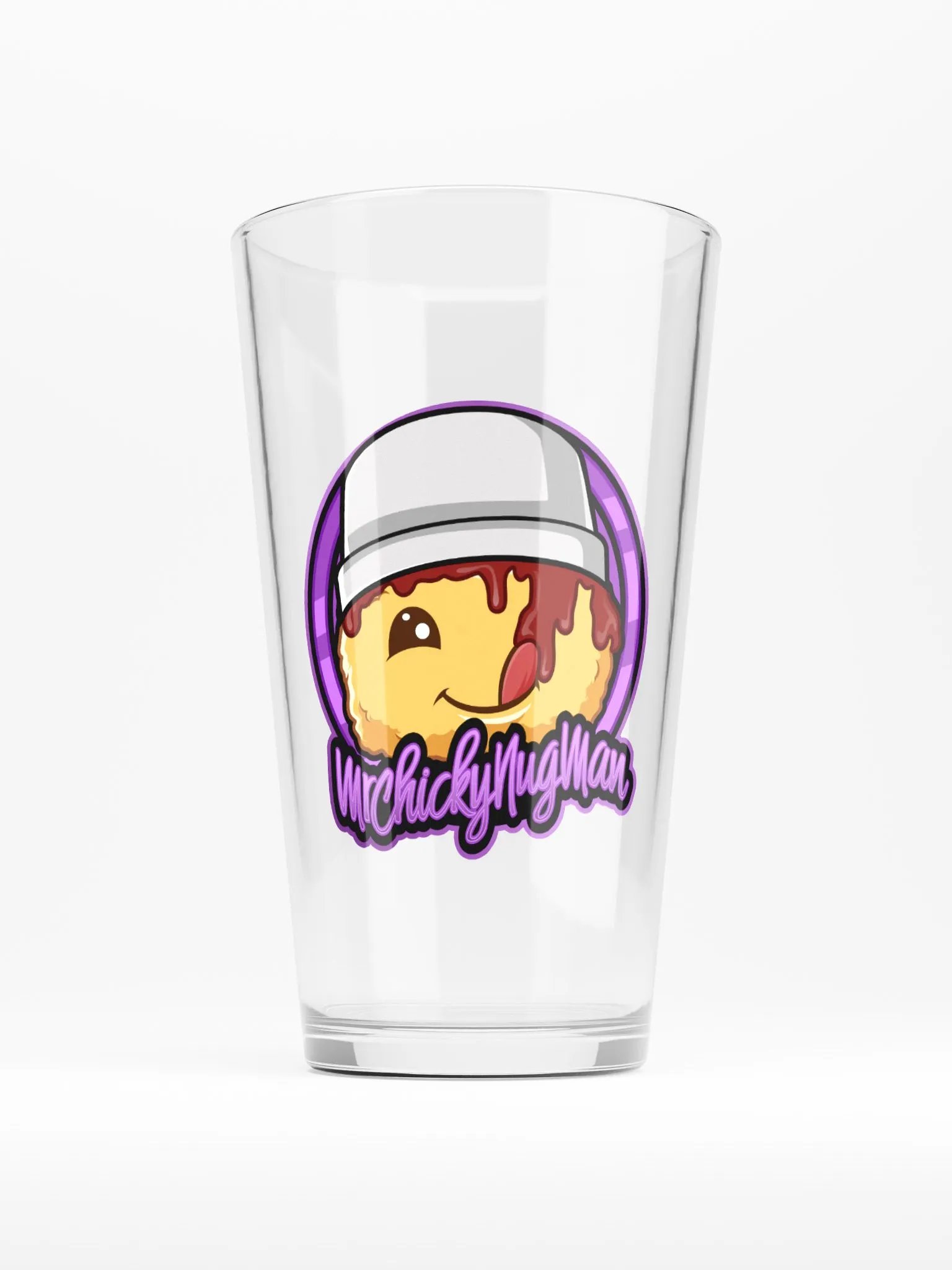 MrChickyNugMan Logo Glass product image (1)