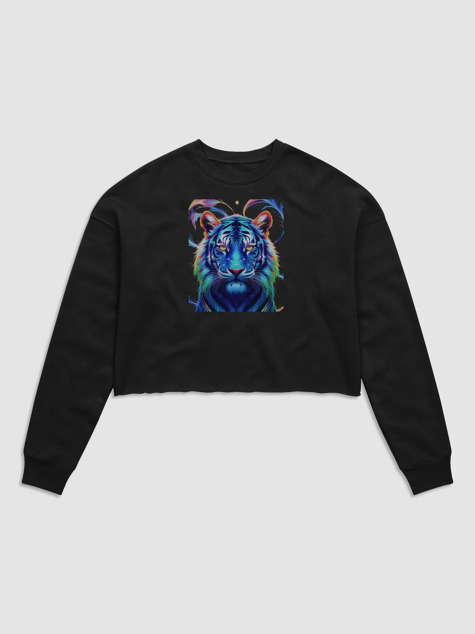 Vivid Tiger Spirit Crop Sweatshirt Bella+Canvas (Women's) product image (1)