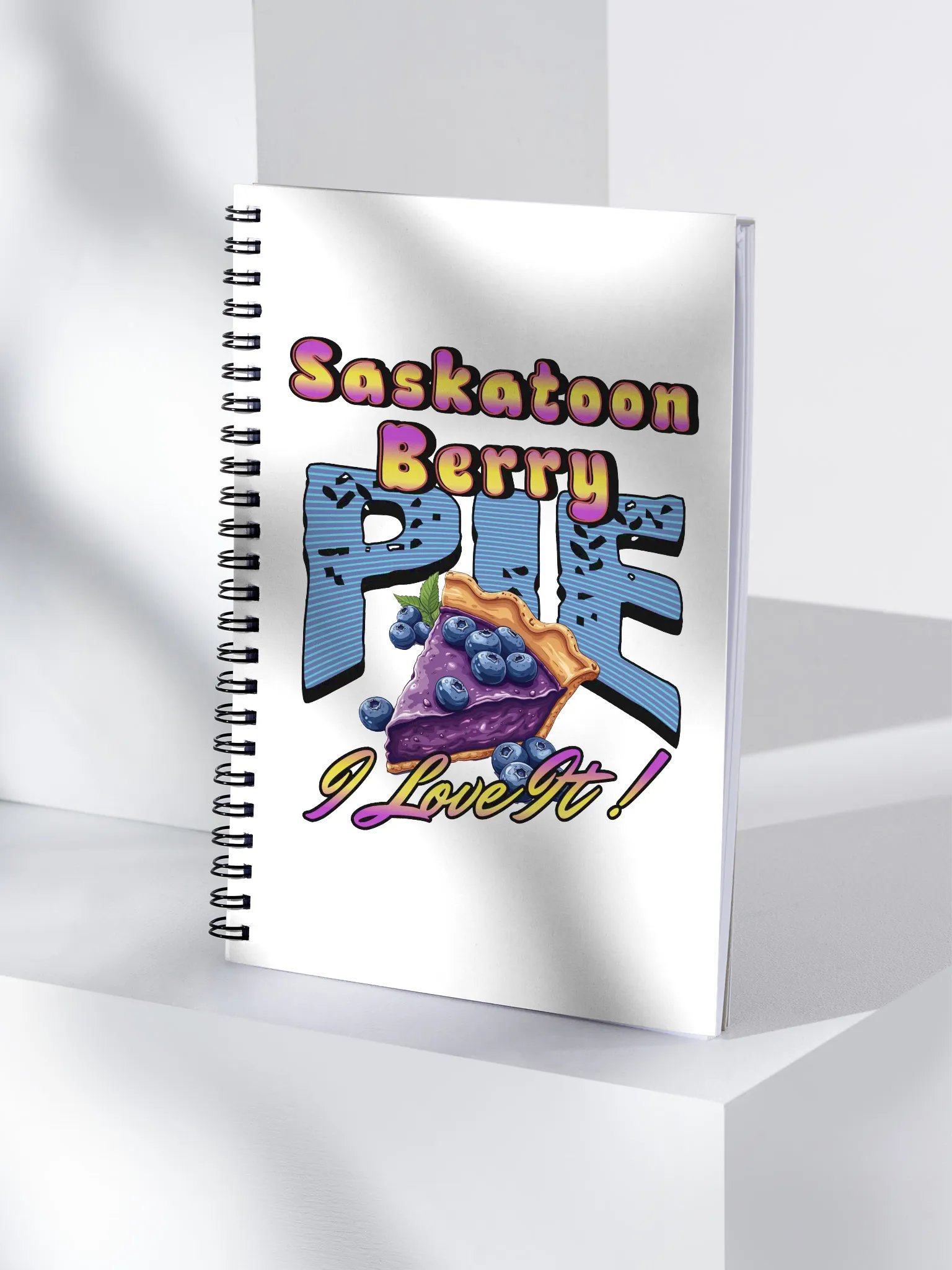 Saskatoon Berry Pie I Love It Spiral Notebook product image (1)