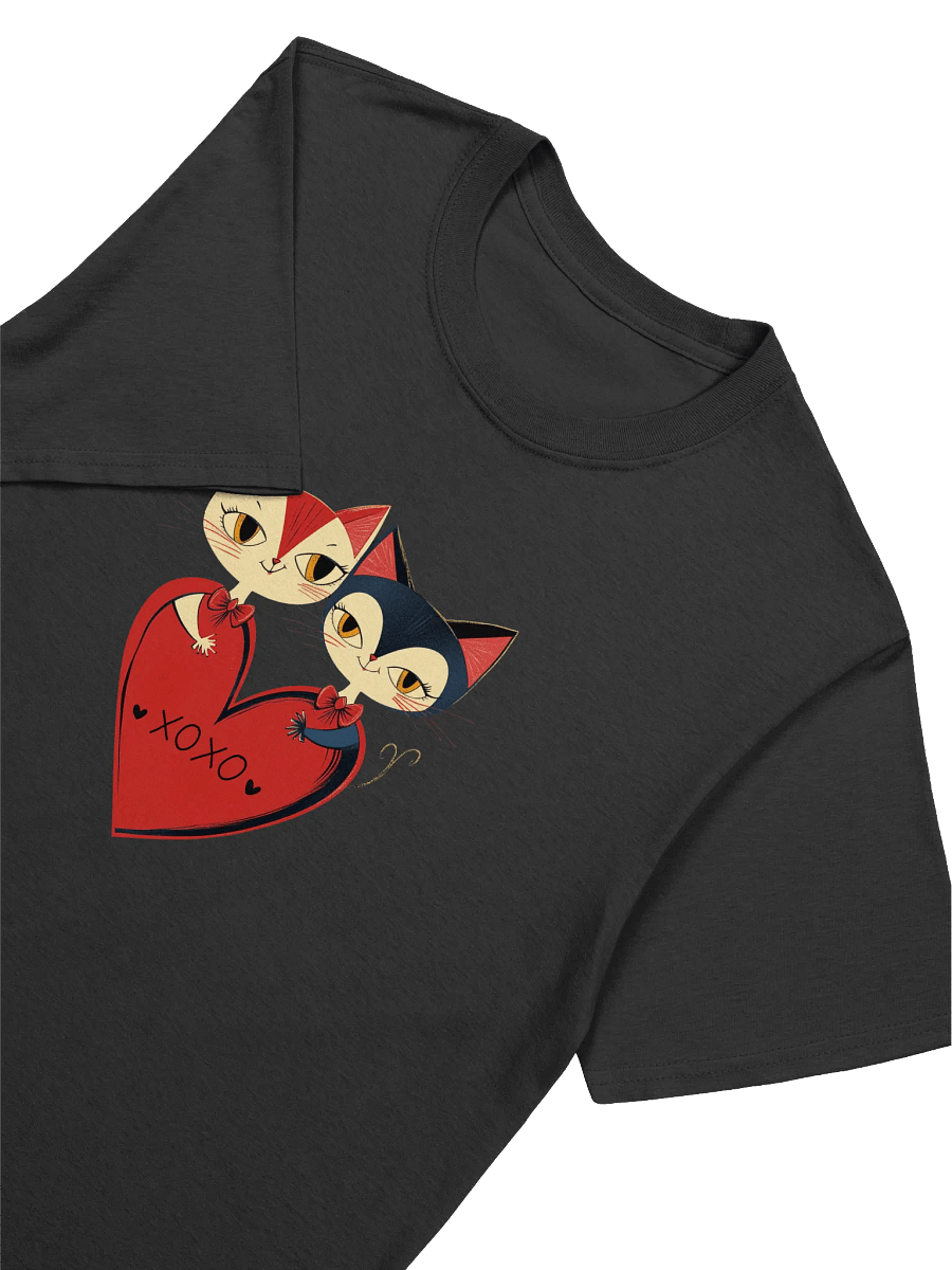 Vintage Retro Cat Lovers Valentine’s Day Unisex T-Shirt product image (3)