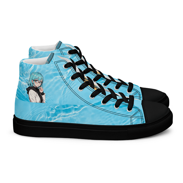 (Aqua WAIFU) K Women's High Top Canvas Shoes product image (2)