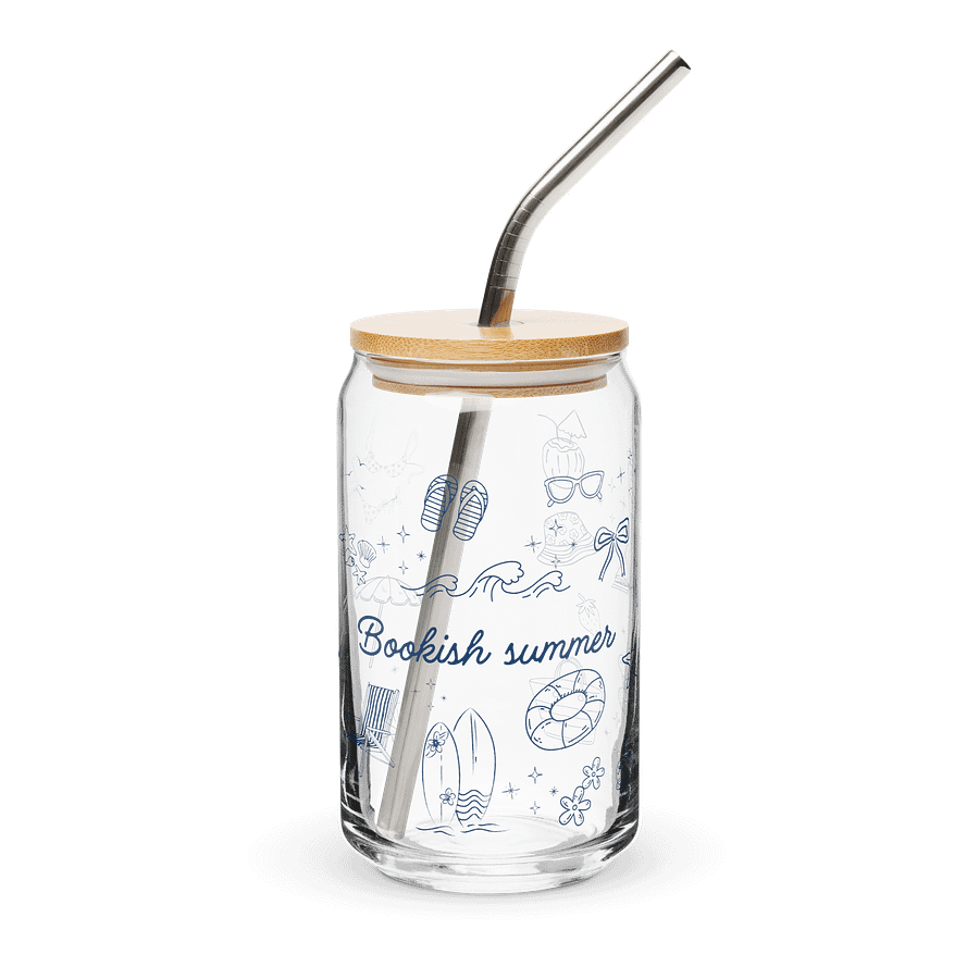 Bookish Summer Glass Can product image (1)