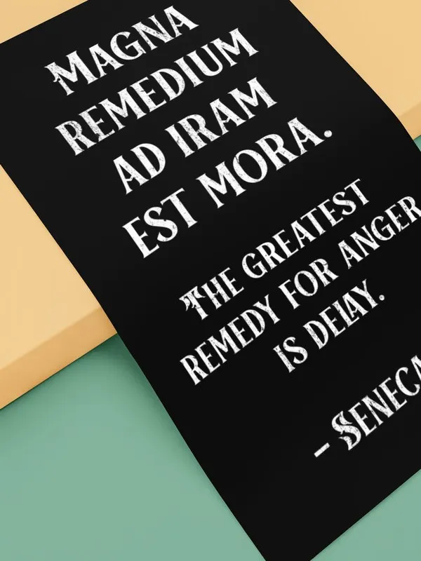 Seneca Stoic Quote Anger Control product image (2)