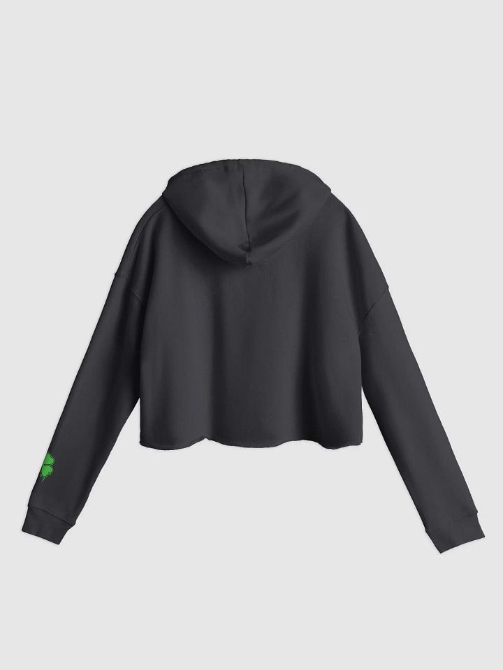 JUST FECKIN DO IT - WOMENS CROP HOODIE - BLACK product image (2)