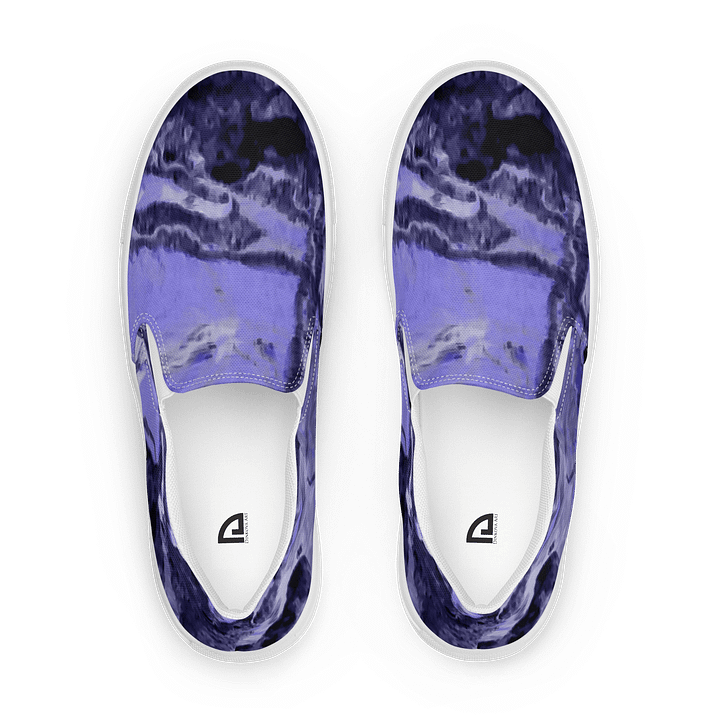 Purple Fluid Art Canvas Shoes product image (1)