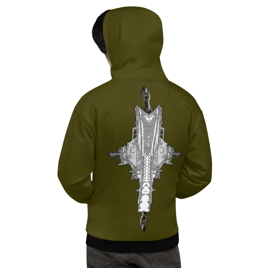 Green Foss double tug Sketch Hoodie product image (8)