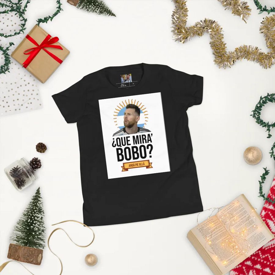 Que Mira Bobo? Messi is Goated Youth Shirt product image (6)