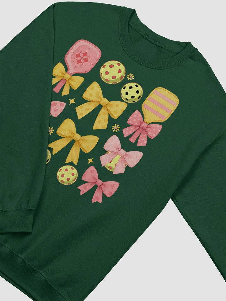 Pickleball Paddles Bows Playful Crewneck product image (8)
