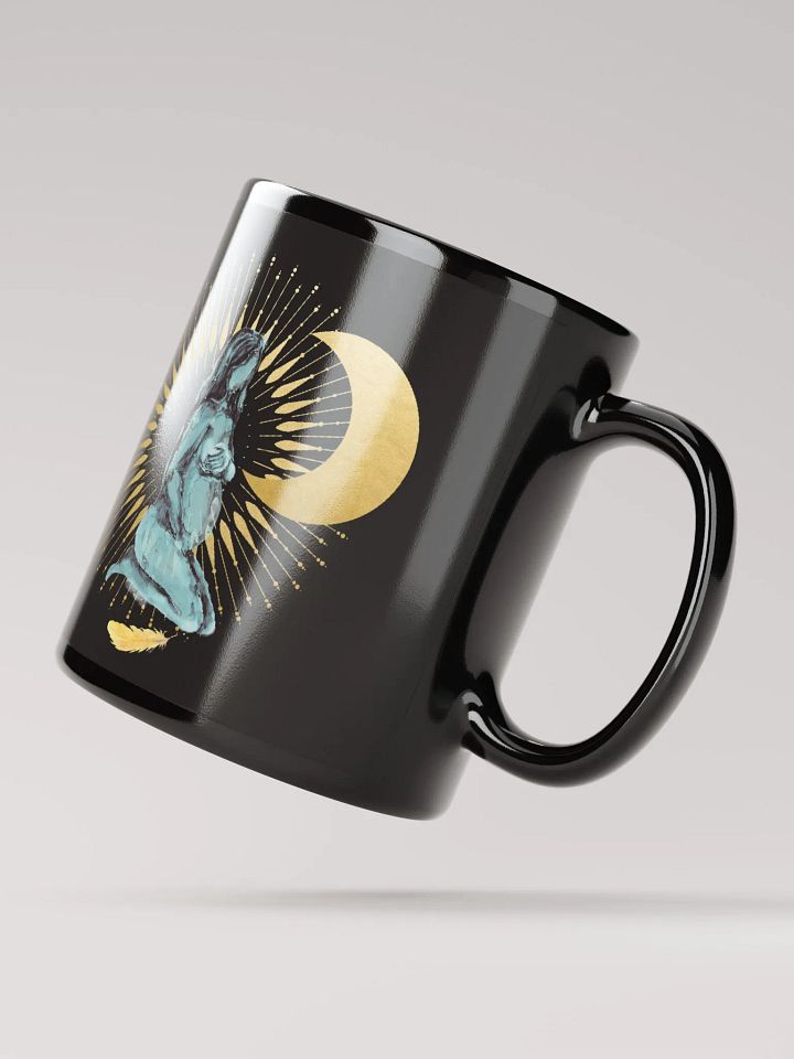 Goddess Golden Moon in Teal on Black product image (3)
