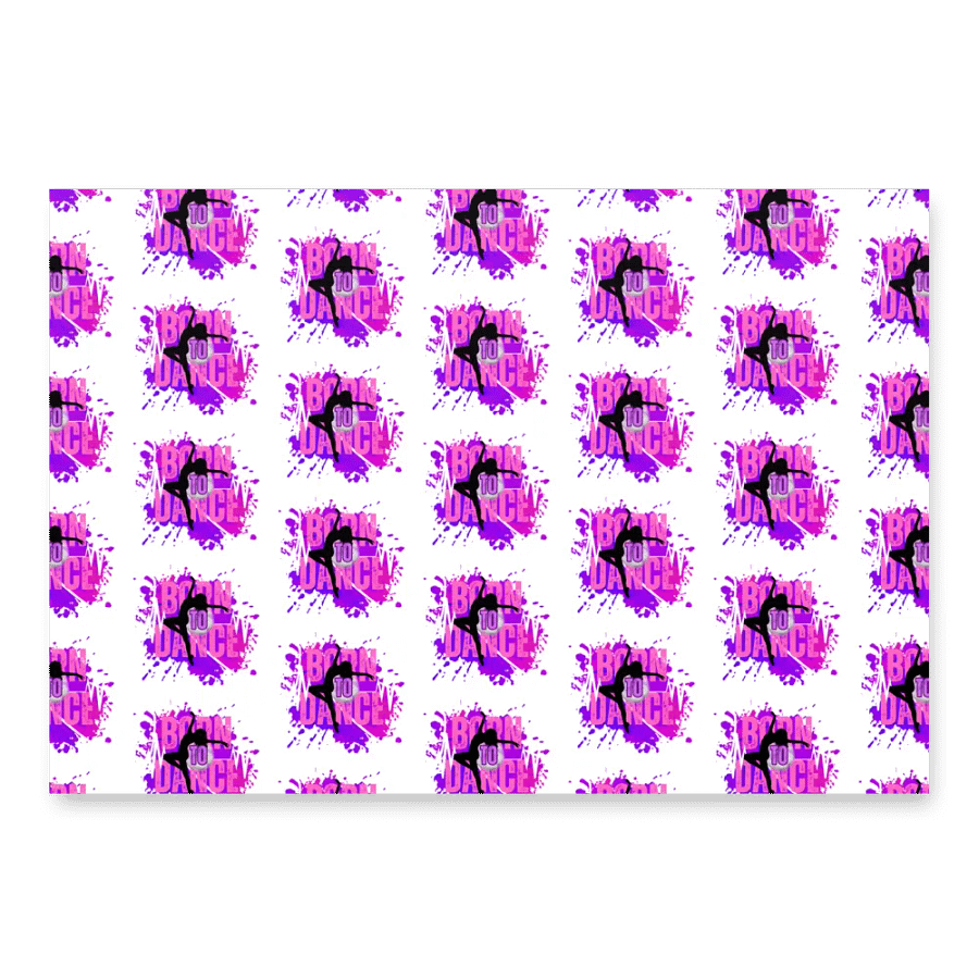 Born To Dance Melodic Moves Her Silhouette Wrapping Paper Set product image (1)