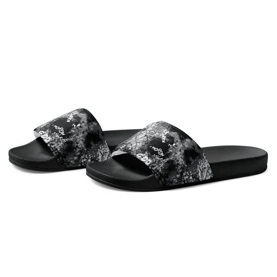 Black and White Graffiti | Men's Slides product image (4)