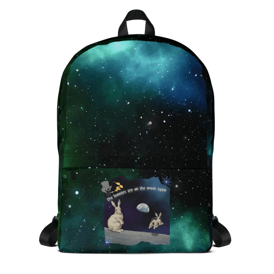 KC, Bunnies on the Moon, Backpack product image (1)