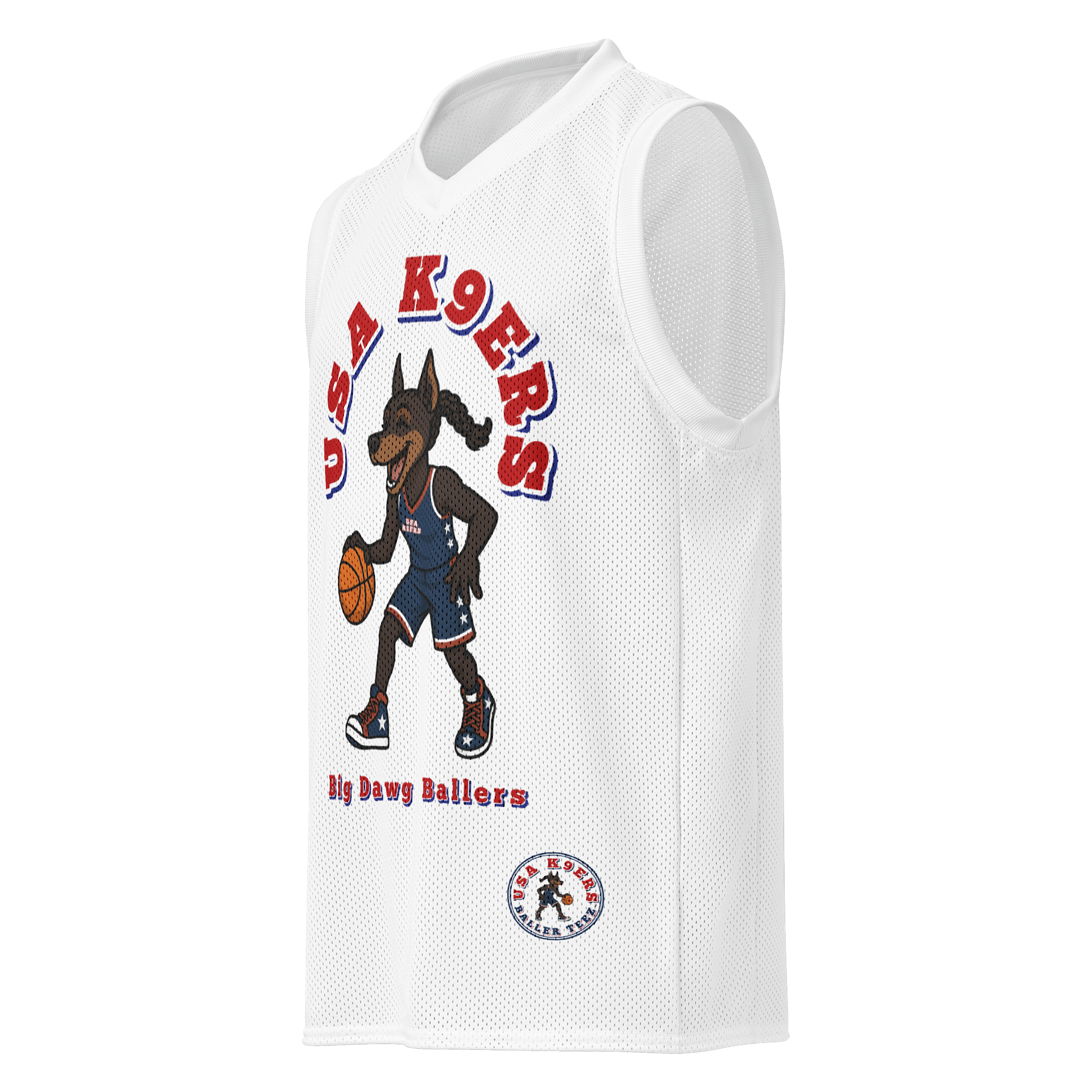 USA K9ERS Female Doberman Premium Basketball Jersey product image (1)