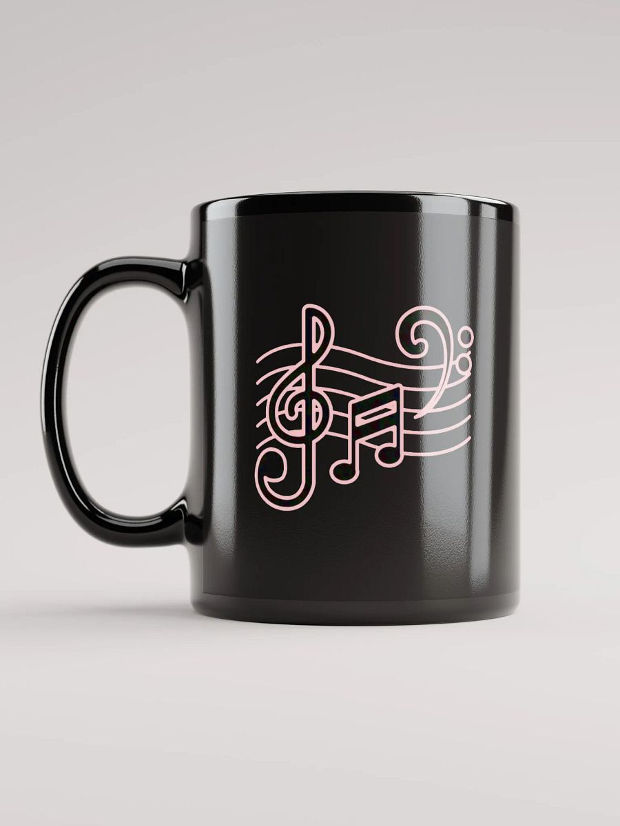 Vibrant Musical Notes Magic Mug Black product image (6)
