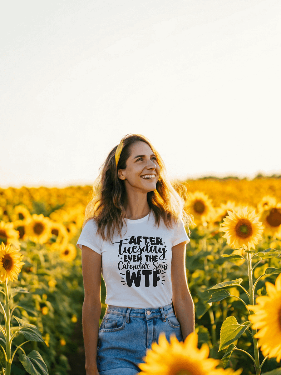 After Tuesday Even The Calendar Says WTF Women White T-Shirt product image (1)