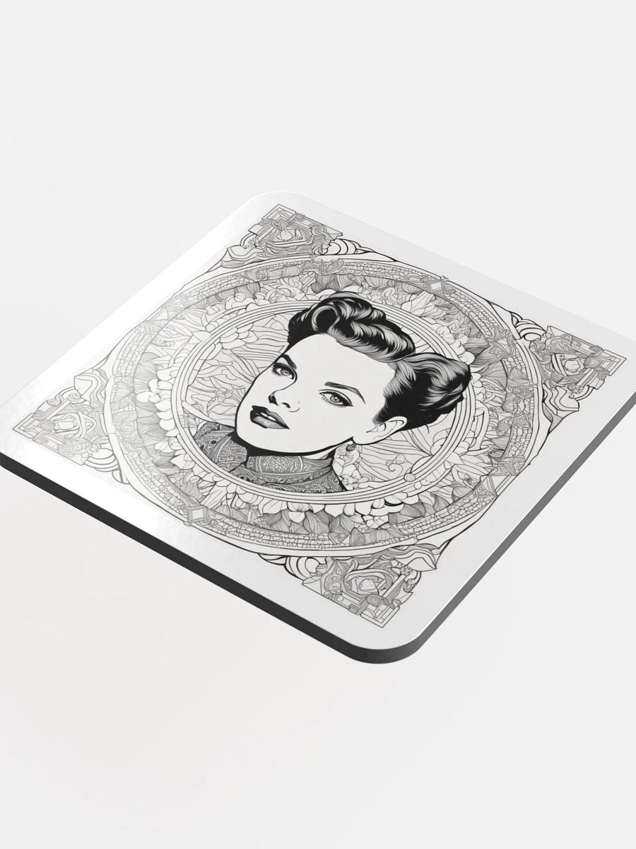 Ornate Femme Fatale Cork Coaster product image (4)