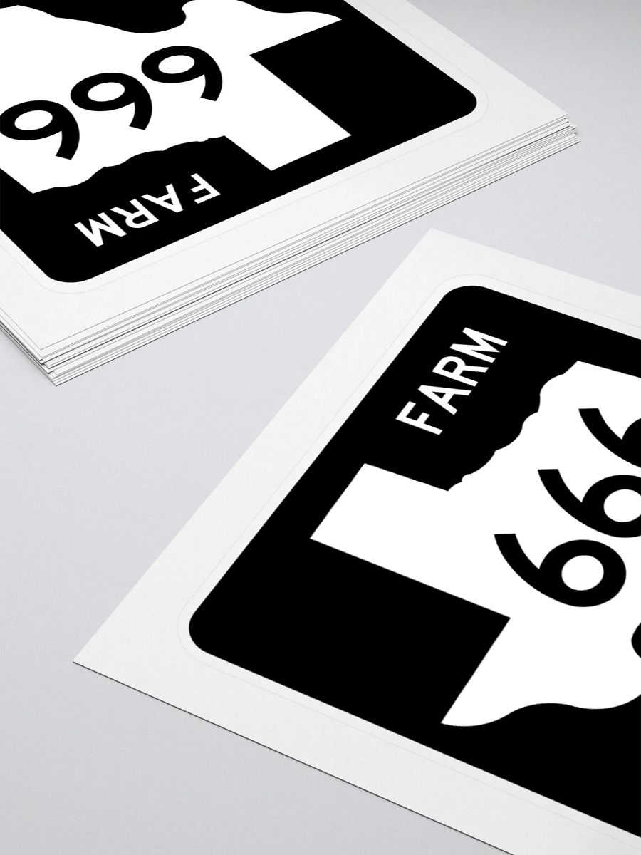 Texas Farm Road Sign FM 666 Sticker product image (4)