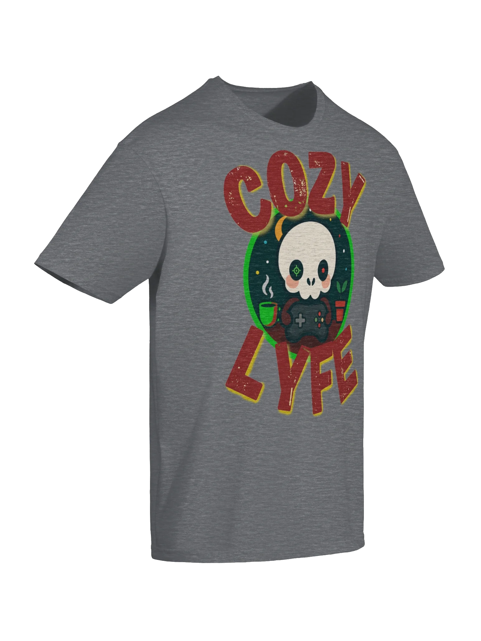 Cozy Gaming Skull T-Shirt product image (38)