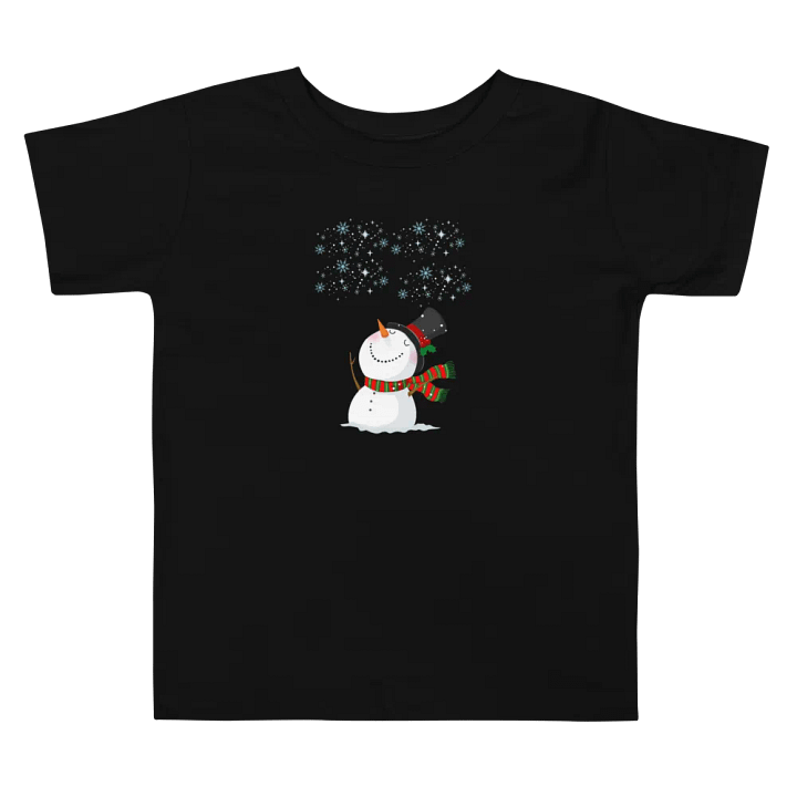 Cheerful Snowman Toddler T-Shirt product image (5)