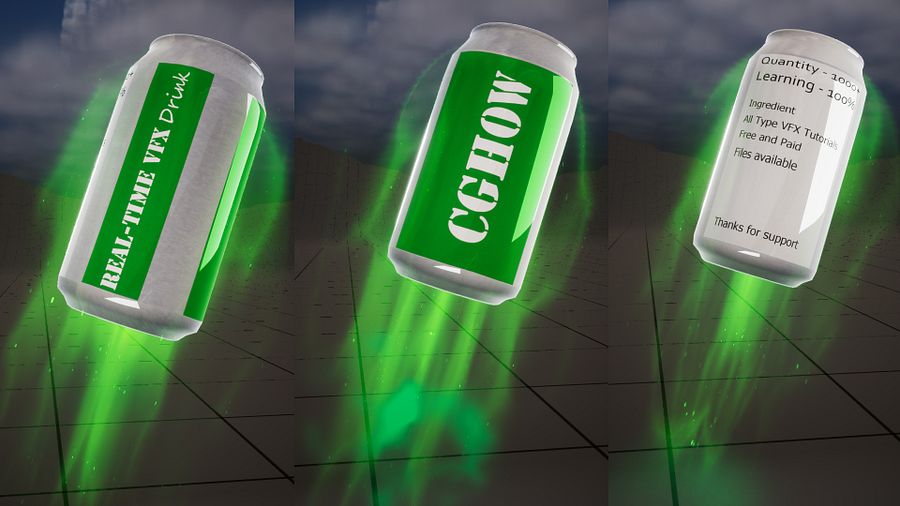 Real-TimeVFX Drink FX in Unreal Engine 5.4 Niagara | Download Files product image (3)