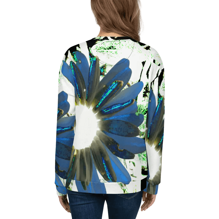 Cool Abstract Daisy Flowers Unisex All Over Print Sweatshirt product image (9)