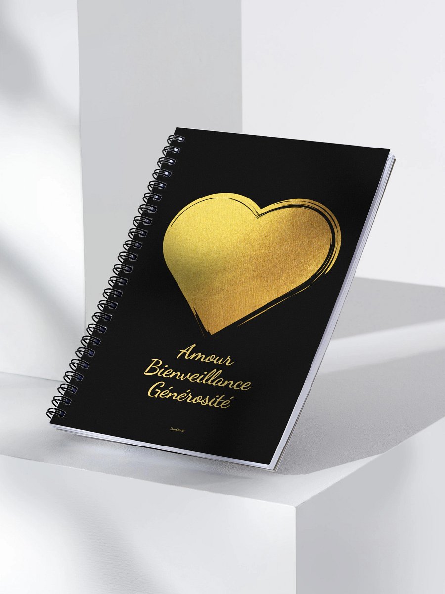 Carnet Symbole Doré - Coeur - NoteBook Cadeau Symbolique product image (3)