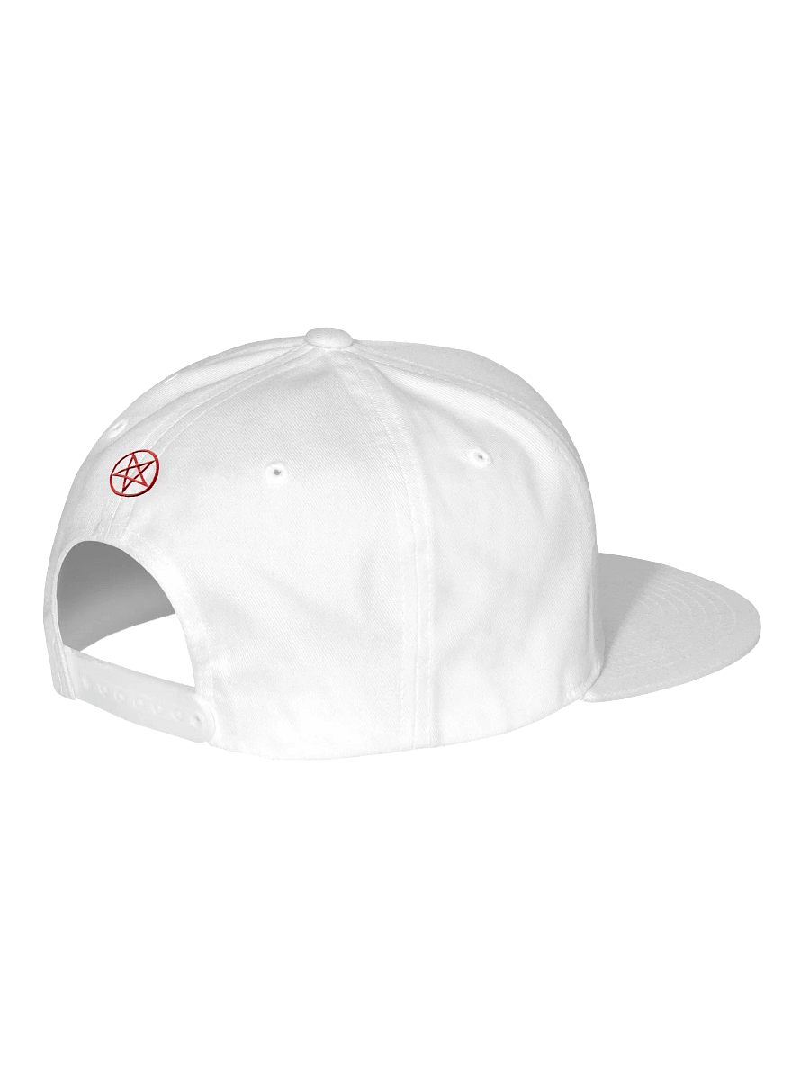 PDKH Embroidered Head Wear/ Unisex Snapback (Black & red letters) product image (3)