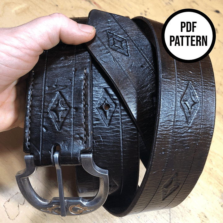 Aragorn Cosplay Belt Pattern (includes accessories!) - PDF Pattern for Leathercraft product image (2)