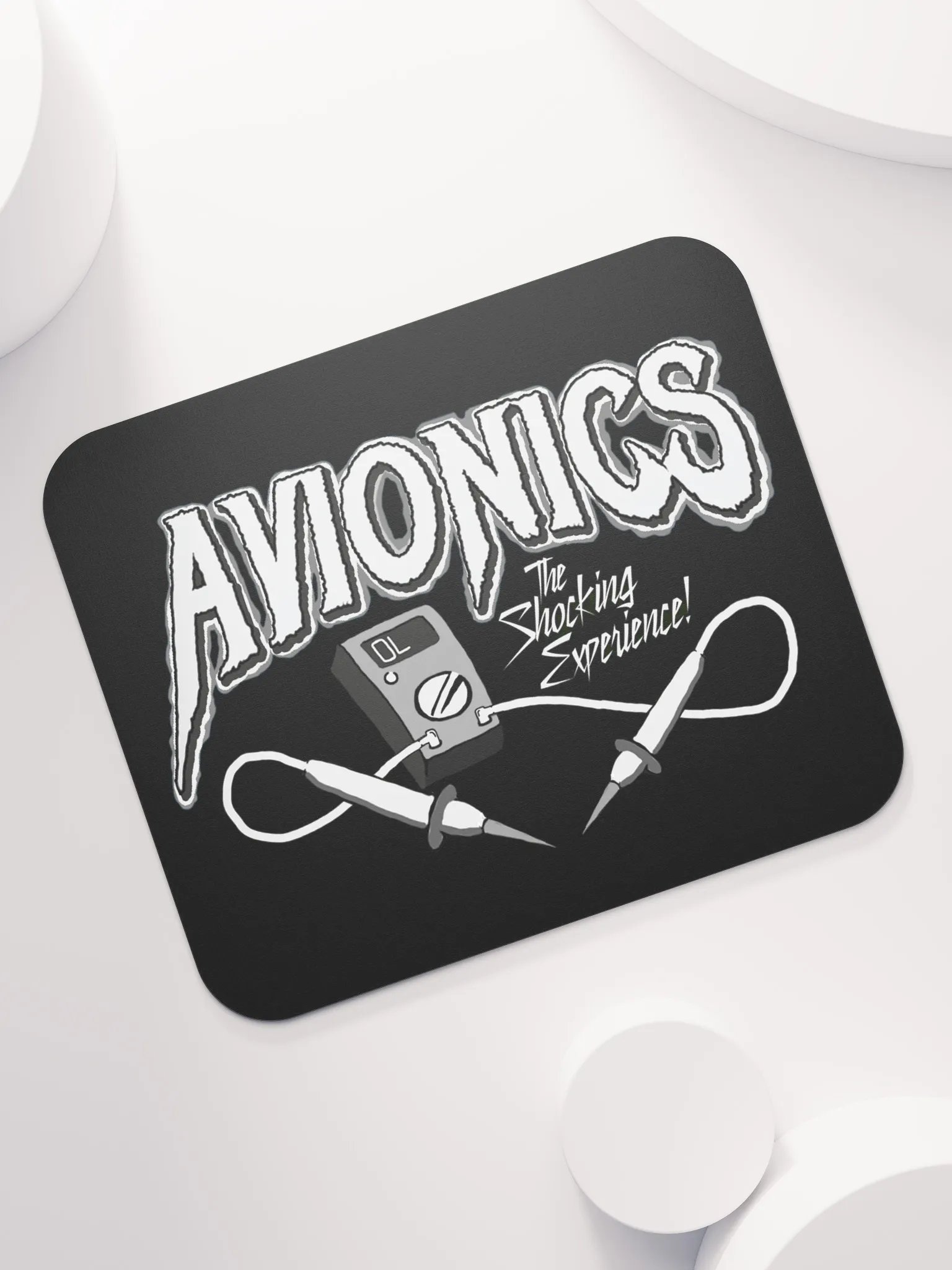 "AVIONICS" B/W Mousepad product image (7)
