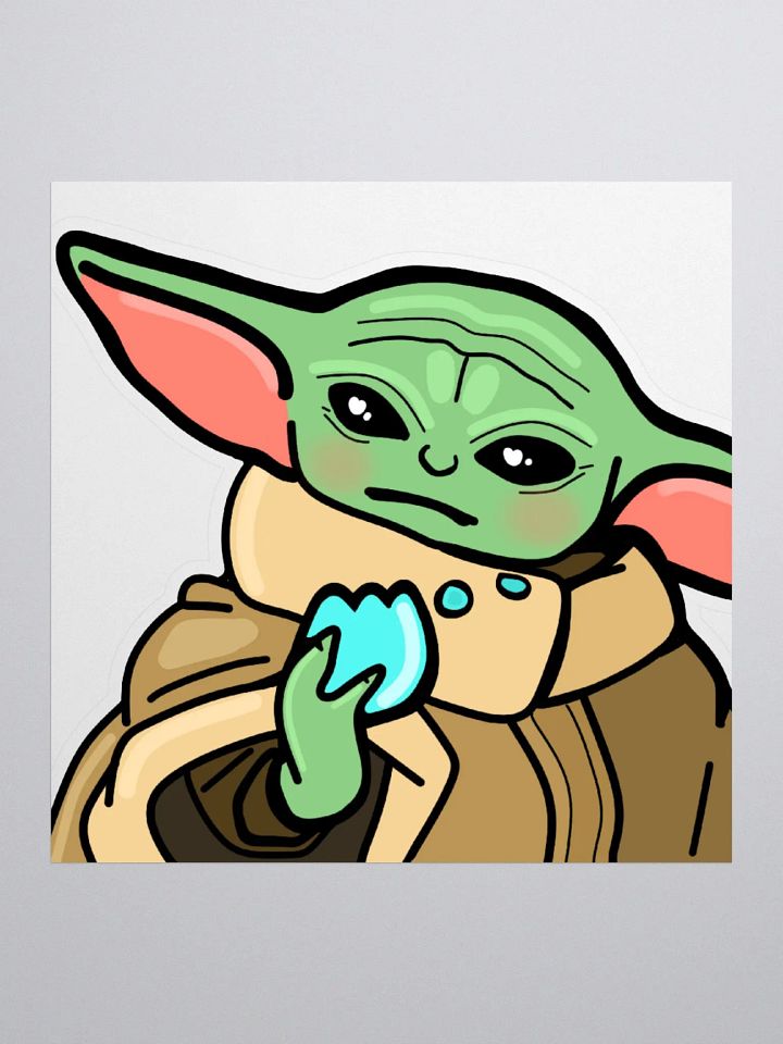 Grogu Snack Emote Sticker product image (1)