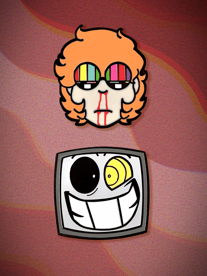 (EDGY EDITION) Sylvester and Phillip enamel pins! product image (1)