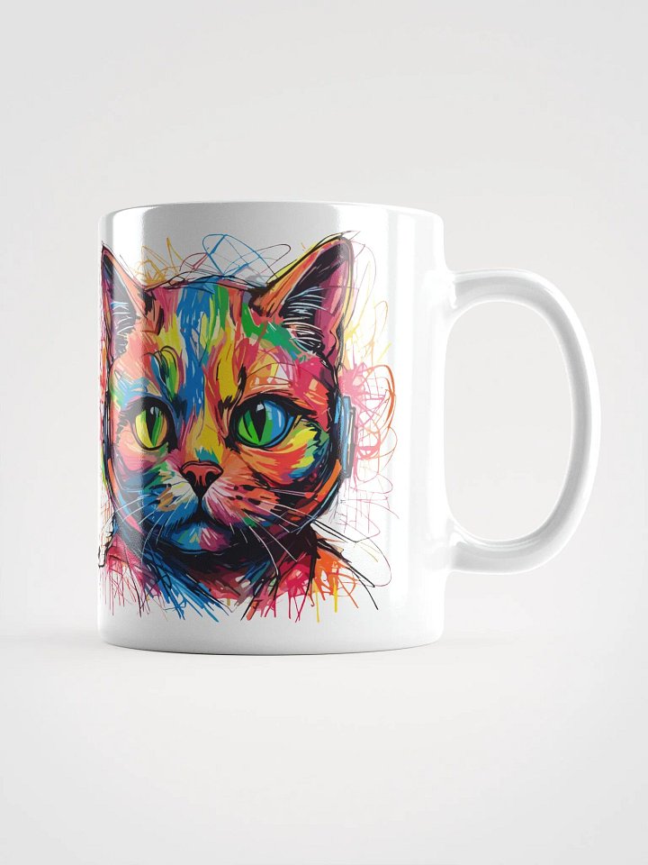 Graffiti Scribbles Cat 10 , Mug product image (2)