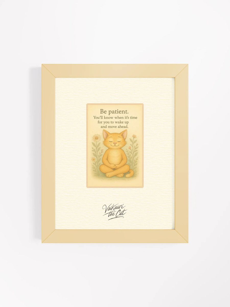 Vaikauri Cat Framed Artprint product image (7)
