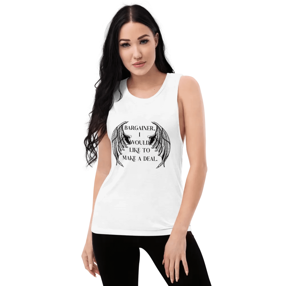 Bargainer Calling Card Bella+Canvas Women's Flowy Muscle Tank product image (53)