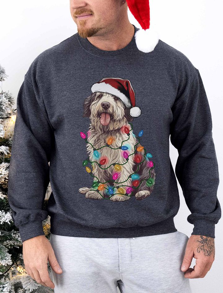 Funny Old English Sheepdog(2) Christmas Sweatshirt product image (1)